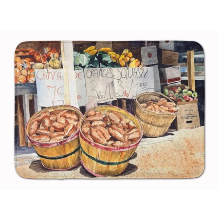 Carolines Treasures Crawfish with Spices and Corn Machine Washable Memory Foam Mat 8699RUG
